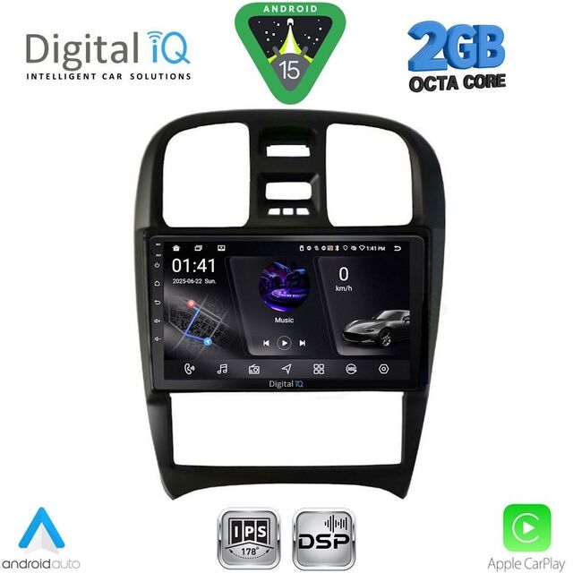 DIGITAL IQ RSF 4247_CPA (9inc) MULTIMEDIA TABLET for HYUNDAI SONATA mod. 2000-2006