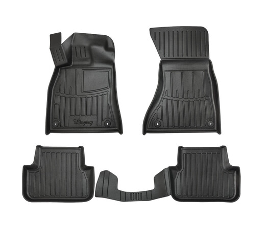 Race Axion - Πατάκια Για Audi A4 (B8) 2007-2015 4πορτο/5πορτο Λάστιχο Σκαφάκια Προστατευτικά Με Κουμπώματα για Επιβατικά Αυτοκίνητα - 5 τεμ. (5030045/ST)