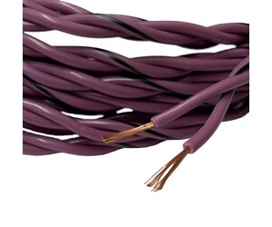 Καλώδια ηχείων (twinned) 2x1,00mm² 100% OFC 1 meter  Auto-Connect 720SCTPU210L2 Purple