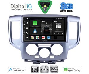 DIGITAL IQ BXF 18458SL_CPAA (9inc) MULTIMEDIA TABLET for NISSAN NV 200 mod. 2009-2020 (SILVER)