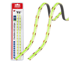 Amio – Ταινία LED COB 12V Πράσινη 2x30cm Flexible για Εντυπωσιακό Εσωτερικό Φωτισμό & Easy Install – Σετ 2 Τεμ. (04573/AM)