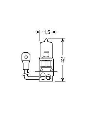 H3 ΑΛΟΓΟΝΟΥ 12V/100W 42mm PK22s ΛΑΜΠΑ