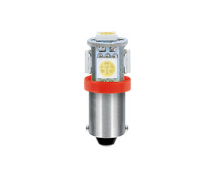 T4W BA9s 24/28V 5SMDx1CHIP LED 35lm ΚΟΚΚΙΝΟ ΚΟΥΤΙ LAMPA - 20 ΤΕΜ.