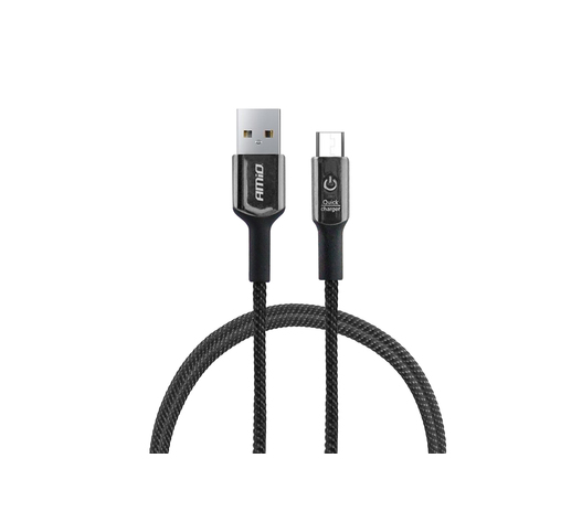 Amio - ΚΑΛΩΔΙΟ ΦΟΡΤΙΣΗΣ ΚΑΙ ΣΥΓΧΡΟΝΙΣΜΟΥ FAST CHARGE (ΤΑΧΕΙΑΣ ΦΟΡΤΙΣΗΣ) USB ΓΙΑ MICRO USB 100cm FullLINK UC-11 - 1 τεμ. (02526/AM)