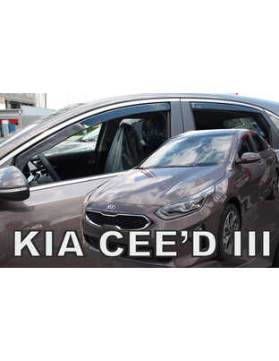 ΑΝΕΜΟΘΡΑΥΣΤΕΣ ΓΙΑ KIA CEED 5D HTB 2017+   ΣΕΤ ΑΥΤΟΚΙΝΗΤΟΥ ΑΠΟ ΕΥΚΑΜΠΤΟ ΦΙΜΕ ΠΛΑΣΤΙΚΟ HEKO - 4 ΤΕΜ.