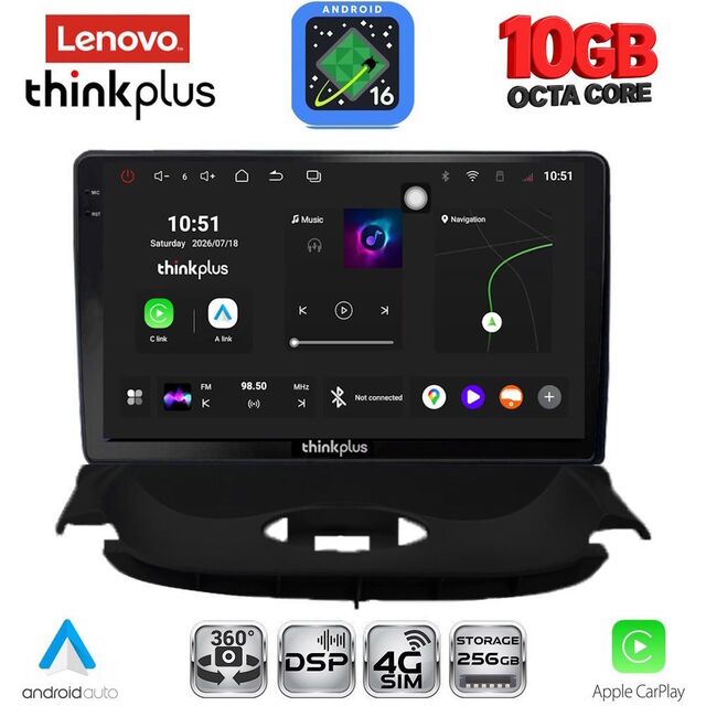 LENOVO LTM 11505_CPA (9inc) MULTIMEDIA TABLET for PEUGEOT 206 mod. 1998-2006