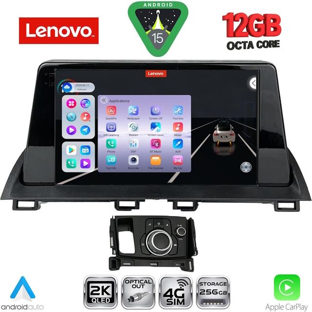 LENOVO SSZ 12386_CPA (9inc) MULTIMEDIA TABLET for MAZDA CX4 mod. 2016-2025
