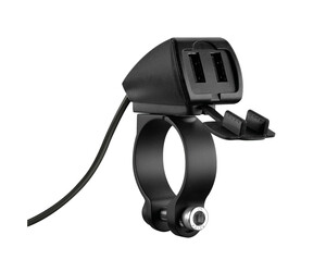 Αδιάβροχος Φορτιστής Κινητού Trek 12/24V 30W 5400mA της σειράς Optiline με 2 θύρες USB Type A, Καλώδιο 150 cm, Ακροδέκτες, Ασφάλεια Smart Chip, Αδιαβροχοποίηση IP66, συμβατό με Βάσεις Στήριξης, Θήκες ή Αντάπτορες Κινητού Optiline