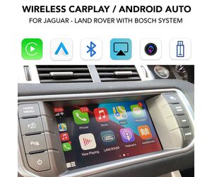 DIGITAL IQ LR 236 CPAA (CARPLAY / ANDROID AUTO BOX for JAGUAR - LAND ROVER mod.2011-2017 with BOSCH System)
