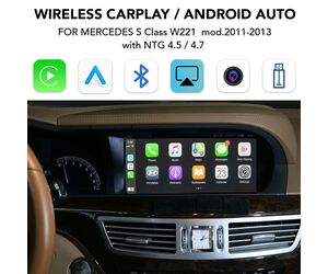 DIGITAL IQ BZ 243 CPAA (CARPLAY / ANDROID AUTO BOX for MERCEDES S Class W221 mod.2011-2013 with NTG 4.5/4.7)