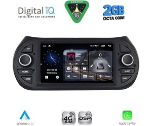 DIGITAL IQ MSF 392_CPA (7” DECK) MULTIMEDIA OEM for CT NEMO – FT FIORINO-QUBO – PG BIPPER mod. 2008-2018