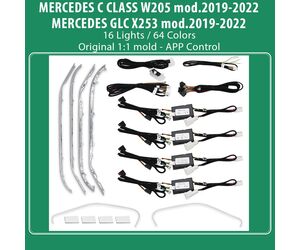 DIQ AMBIENT 8161 DCK - BENZ C (W205)-GLC (X253) (Digital iQ Ambient Light for Mercedes C (W205) - GLC (X253) mod. 2019-2022 with 16 Lights)