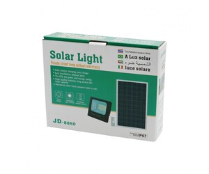 ΠΡΟΒΟΛΕΑΣ ΣΕΤ ΜΕ ΠΑΝΕΛ SOLAR 60W 6500K IP67 JD-8860
