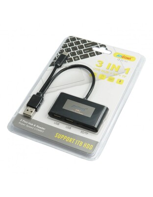 3 ΣΕ 1 USB UB + SD + TF ANDOWL AN-Q-JC86