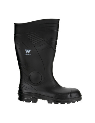 ΓΑΛΟΤΣΕΣ ΑΣΦΑΛΕΙΑΣ/ΕΡΓΑΣΙΑΣ ΑΔΙΑΒΡΟΧΕΣ PVC /ΛΑΣΤΙΧΟ ΝΙΤΡΙΛΙΟΥ EU43/UK9 DYABLO X-GRIP ΜΑΥΡΕΣ LAMPA - 2 TEM.