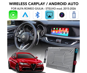 DIGITAL IQ AR 749F CPA (INTERFACE WIRELESS CARPLAY / ANDROID AUTO BOX for ALFA ROMEO GIULIA - STELVIO mod. 2015-2026 with 2 CAMERAS)