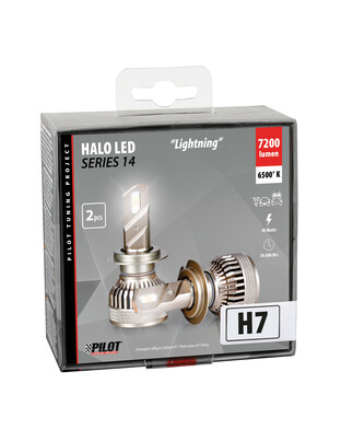 H7 9-32V PX26d 6.500K 7.200lm 45W HALO LED LIGHTING SERIES 14 G-XP SPECIAL CHIPS  LED KIT LAMPA - 2 TEM.
