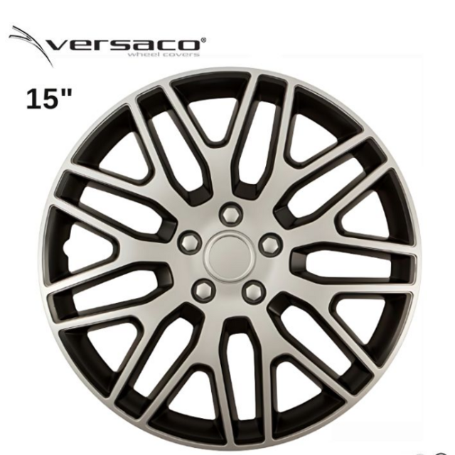 Τάσια 15'' Versaco Dakar Ασημί/Μαύρο