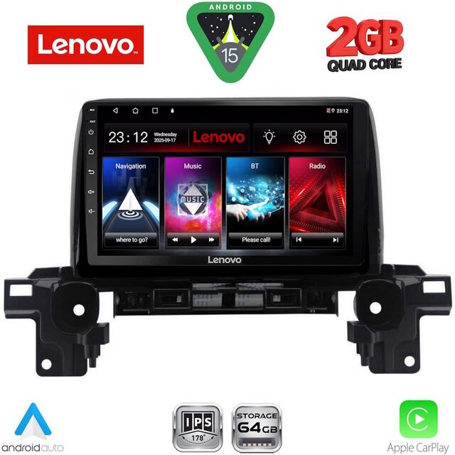 LENOVO LVD 2381_CPA (9inc) MULTIMEDIA TABLET for MAZDA CX5 mod. 2017-2025