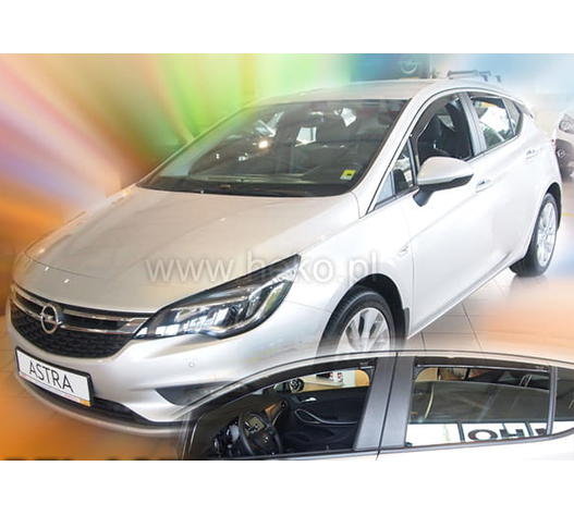 ΑΝΕΜΟΘΡΑΥΣΤΕΣ ΓΙΑ OPEL ASTRA K 5D HTB 2015+ ΣΕΤ ΑΥΤΟΚΙΝΗΤΟΥ ΑΠΟ ΕΥΚΑΜΠΤΟ ΦΙΜΕ ΠΛΑΣΤΙΚΟ HEKO - 4 ΤΕΜ.