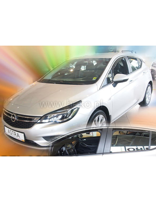 ΑΝΕΜΟΘΡΑΥΣΤΕΣ ΓΙΑ OPEL ASTRA K 5D HTB 2015+ ΣΕΤ ΑΥΤΟΚΙΝΗΤΟΥ ΑΠΟ ΕΥΚΑΜΠΤΟ ΦΙΜΕ ΠΛΑΣΤΙΚΟ HEKO - 4 ΤΕΜ.