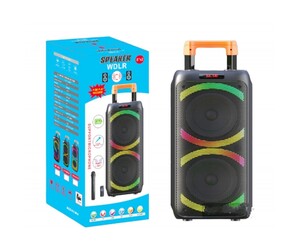 ΦΟΡΗΤΟ ΗΧΕΙΟ SUBWOOFER 2x8'' ΜΕ ΣΥΣΤΗΜΑ ΚΑΡΑΟΚΕ DR-8832