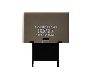 LED FLASHER (ΦΛΑΣΙΕΡΑ) 8 ΕΠΑΦΩΝ (L+-) 40x30x27mm  M-TECH-  1ΤΕΜ.