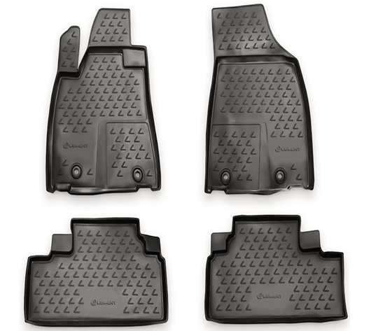 ΠΑΤΑΚΙΑ ΣΕ ΣΚΑΦΗ TPE ΛΑΣΤΙΧΟ ΓΙΑ LEXUS RX350 2012+  ΣΕ ΑΝΘΡΑΚΙ ΣΚΟΥΡΟ ΓΚΡΙ ΧΡΩΜΑ NOVLINE - 4 ΤΕΜ.