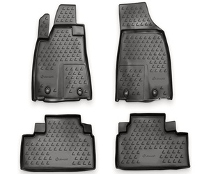 ΠΑΤΑΚΙΑ ΣΕ ΣΚΑΦΗ TPE ΛΑΣΤΙΧΟ ΓΙΑ LEXUS RX350 2012+  ΣΕ ΑΝΘΡΑΚΙ ΣΚΟΥΡΟ ΓΚΡΙ ΧΡΩΜΑ NOVLINE - 4 ΤΕΜ.
