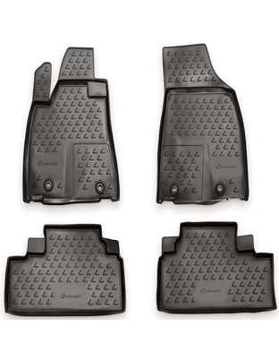 ΠΑΤΑΚΙΑ ΣΕ ΣΚΑΦΗ TPE ΛΑΣΤΙΧΟ ΓΙΑ LEXUS RX350 2012+  ΣΕ ΑΝΘΡΑΚΙ ΣΚΟΥΡΟ ΓΚΡΙ ΧΡΩΜΑ NOVLINE - 4 ΤΕΜ.