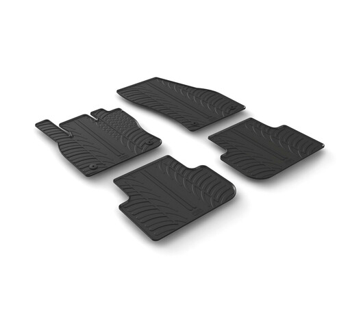 LAMPA - ΠΑΤΑΚΙΑ ΑΥΤΟΚΙΝΗΤΟΥ ΑΠΟ ΛΑΣΤΙΧΟ ΓΙΑ VW TIGUAN 05/2016+ ΣΕ ΜΑΥΡΟ ΧΡΩΜΑ ME ΚΟΥΜΠΩΜΑΤΑ - 4 ΤΕΜ.