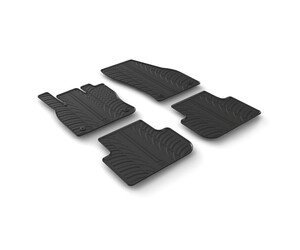 LAMPA - ΠΑΤΑΚΙΑ ΑΥΤΟΚΙΝΗΤΟΥ ΑΠΟ ΛΑΣΤΙΧΟ ΓΙΑ VW TIGUAN 05/2016+ ΣΕ ΜΑΥΡΟ ΧΡΩΜΑ ME ΚΟΥΜΠΩΜΑΤΑ - 4 ΤΕΜ.