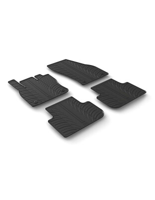 LAMPA - ΠΑΤΑΚΙΑ ΑΥΤΟΚΙΝΗΤΟΥ ΑΠΟ ΛΑΣΤΙΧΟ ΓΙΑ VW TIGUAN 05/2016+ ΣΕ ΜΑΥΡΟ ΧΡΩΜΑ ME ΚΟΥΜΠΩΜΑΤΑ - 4 ΤΕΜ.