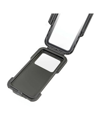 Θήκη Κινητού Hard Case της σειράς Optiline Universal Εφαρμογής για κινητά με μέγιστες διαστάσεις 78 x 165 mm, συμβατή με Βάσεις Στήριξης Κινητού Optiline για Μηχανή με σύστημα Duolock