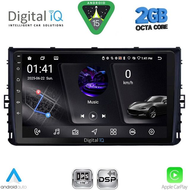 DIGITAL IQ RSF 4758_CPA (9inc) MULTIMEDIA TABLET for VW POLO – TROC – TCROSS - TAIGO mod. 2017-2026