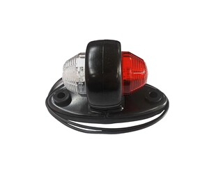 ΦΩΣ ΟΓΚΟΥ LD465 12/24V 2LED ΚΟΚΚΙΝΟ/ ΛΕΥΚΟ (ΔΙΠΛΗΣ ΟΨΗΣ) ΣΤΡΟΓΥΛΛΟ 1ΤΕΜ.