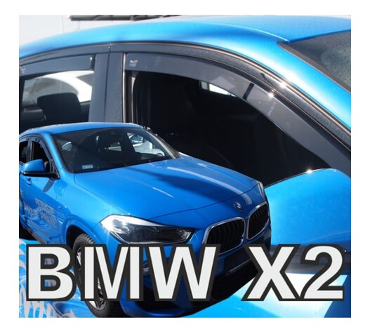 ΑΝΕΜΟΘΡΑΥΣΤΕΣ ΓΙΑ BMW X2 F39 5D 2018+ ΣΕΤ ΑΥΤΟΚΙΝΗΤΟΥ ΑΠΟ ΕΥΚΑΜΠΤΟ ΦΙΜΕ ΠΛΑΣΤΙΚΟ HEKO - 4 ΤΕΜ.