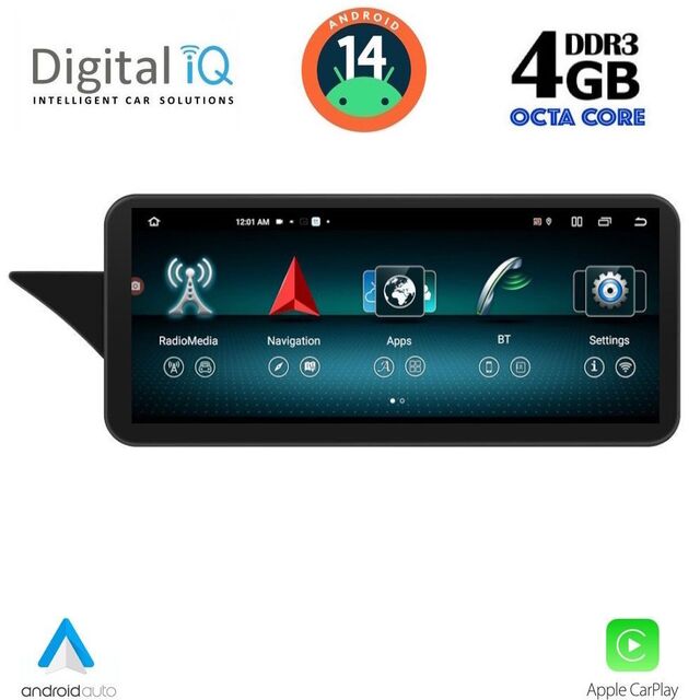 DIGITAL IQ TOP 17996_CPA (12.3") (NTG 4.5) MULTIMEDIA SYSTEM for MERCEDES GLK (X204) mod. 2013-2016