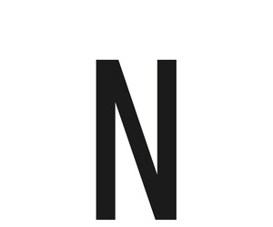 ΑΥΤΟΚΟΛΛΗΤΟ ΓΡΑΜΜΑ ΠΙΝΑΚΙΔΩΝ 60x30mm "N"