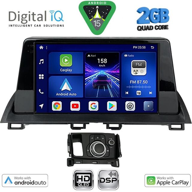 DIGITAL IQ BXC 3386_CPAA (9inc) MULTIMEDIA TABLET for MAZDA CX4 mod. 2016-2025