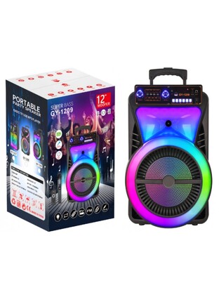 ΦΟΡΗΤΟ ΗΧΕΙΟ SUBWOOFER 12'' ΜΕ ΣΥΣΤΗΜΑ ΚΑΡΑΟΚΕ GY-1209