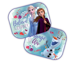 Amio - Ηλιοπροστασίες Πλαϊνές με σχέδιο Frozen (Disney) διαστάσεων 44x35cm με βεντούζα για Επιβατικά Αυτοκίνητα - 2 τεμ. (S9322/AM)