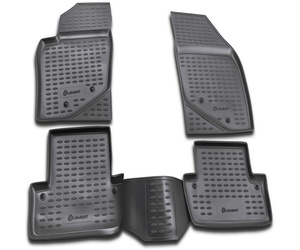 ΠΑΤΑΚΙΑ ΣΕ ΣΚΑΦΗ TPE ΛΑΣΤΙΧΟ ΓΙΑ VOLVO S60 10/2000-08/2010  ΣΕ ΑΝΘΡΑΚΙ ΣΚΟΥΡΟ ΓΚΡΙ ΧΡΩΜΑ NOVLINE - 4 ΤΕΜ.