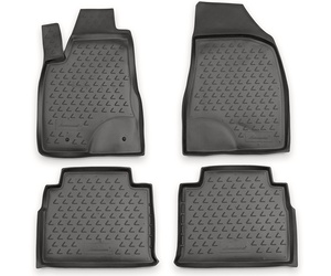 ΠΑΤΑΚΙΑ ΣΕ ΣΚΑΦΗ TPE ΛΑΣΤΙΧΟ ΓΙΑ LEXUS RX 350 2003-2009  ΣΕ ΑΝΘΡΑΚΙ ΣΚΟΥΡΟ ΓΚΡΙ ΧΡΩΜΑ NOVLINE - 4 ΤΕΜ.