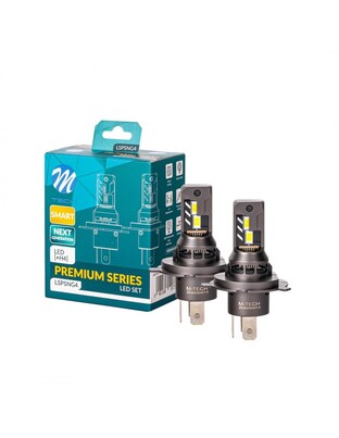 ΛΑΜΠEΣ LED H4 12V 6.000K 35W 4.000lm LED CANBUS CSP3570 PRΕΜΙUM SMART SERIES  M-TECH - 2 ΤΕΜ.