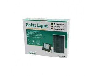 ΠΡΟΒΟΛΕΑΣ ΣΕΤ ΜΕ ΠΑΝΕΛ SOLAR 100W 6500K IP67 GE-JD-8800
