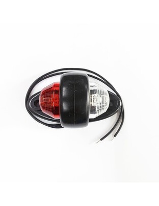 ΦΩΣ ΟΓΚΟΥ LD465 12/24V 2LED ΚΟΚΚΙΝΟ/ ΛΕΥΚΟ (ΔΙΠΛΗΣ ΟΨΗΣ) ΣΤΡΟΓΥΛΛΟ 1ΤΕΜ.