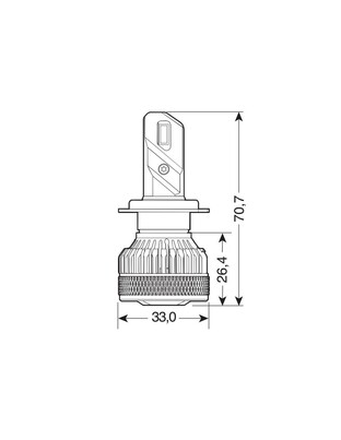 H7 9-32V PX26d 6.500K 7.200lm 45W HALO LED LIGHTING SERIES 14 G-XP SPECIAL CHIPS  LED KIT LAMPA - 2 TEM.