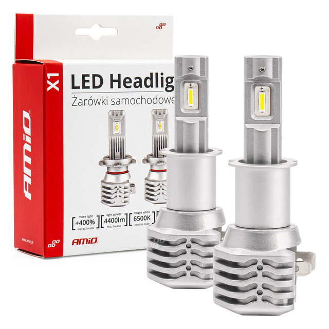 Amio - ΛΑΜΠΕΣ LED H3 10-16V 40W 6.500K 4400lm (ΨΥΚΤΡΑ) X1 - 2ΤΕΜ. (02964/AM)