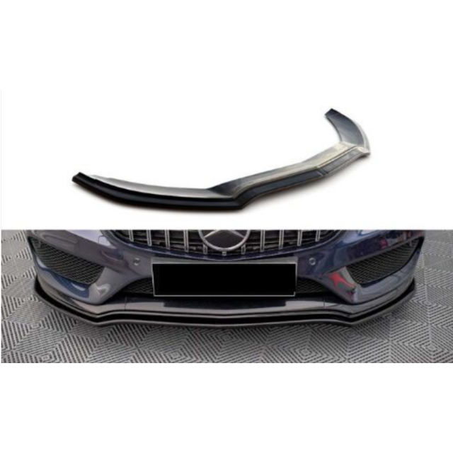 Lip spoiler μαύρο πλαστικό γυαλιστερό - Mercedes-Benz W205 AMG C43 2015-2018